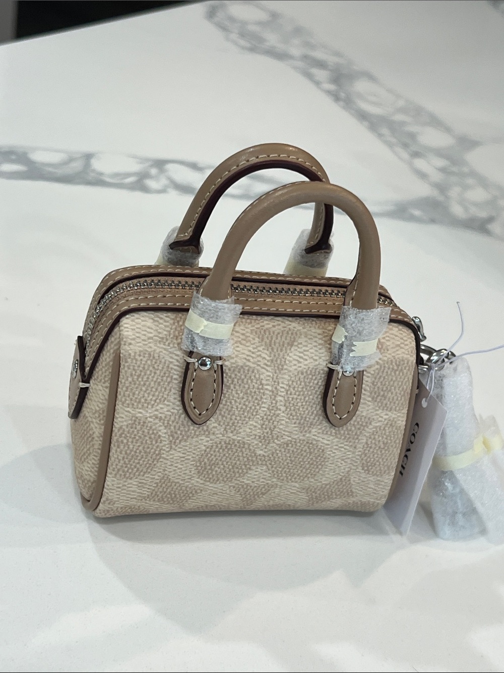 COACH. Mini Rowan Bag Charm.. - Picture 12 of 13